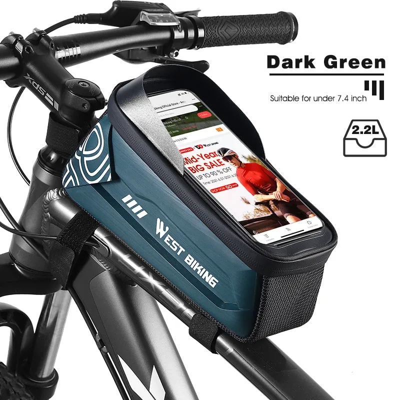 Waterproof Bicycle Bag Touchscreen Phone Case Large Capacity Front Handlebar Cycling Bag MTB Road Bike Accessories