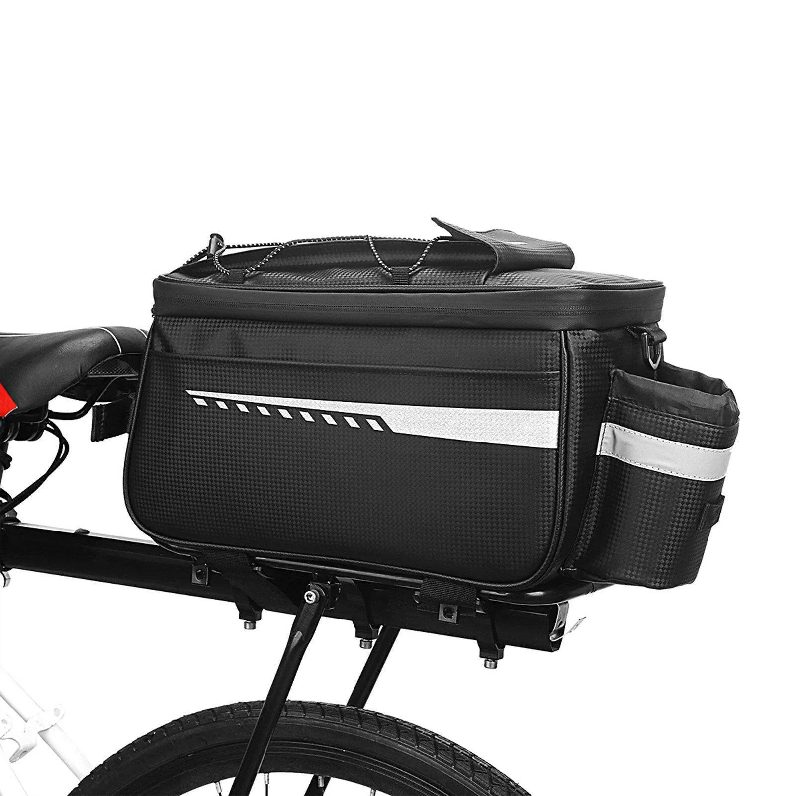 Waterproof Insulated Trunk Cooler Bag Cycling Bicycle Rear Rack Seat Bag Luggage Storage Bag MTB Bike Pannier Bag Shoulder Bag