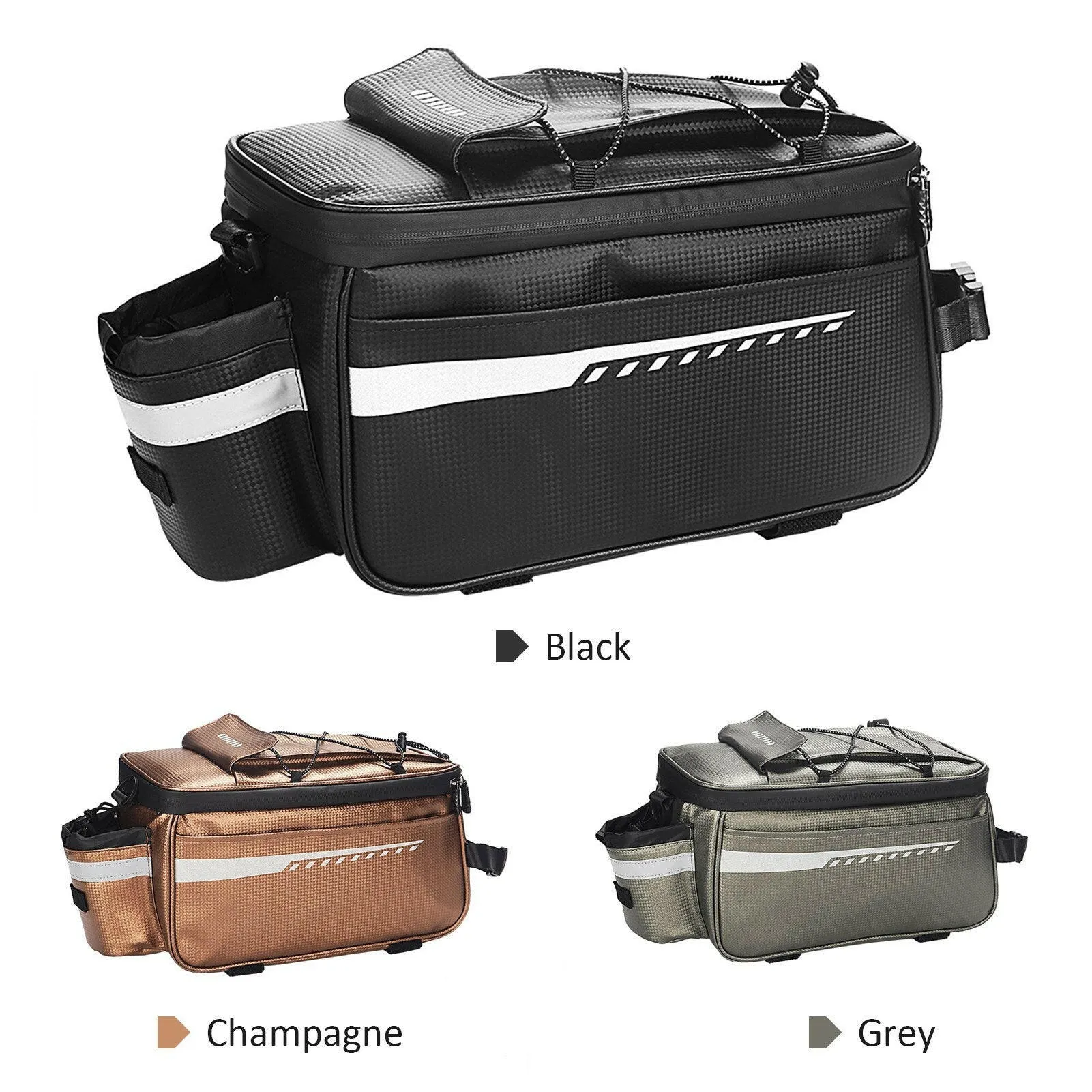 Waterproof Insulated Trunk Cooler Bag Cycling Bicycle Rear Rack Seat Bag Luggage Storage Bag MTB Bike Pannier Bag Shoulder Bag