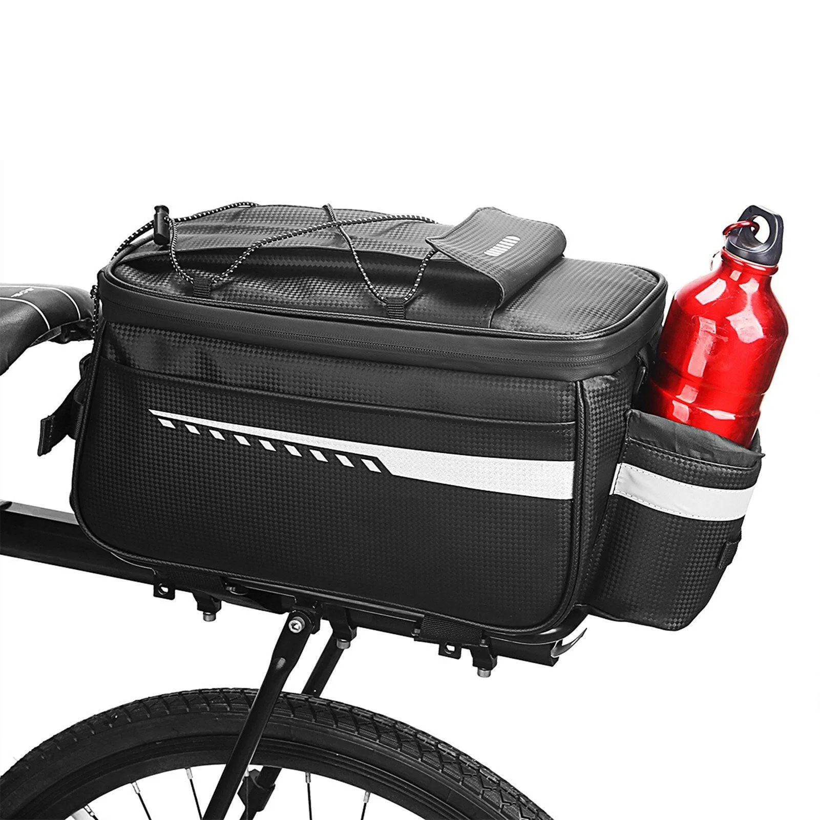 Waterproof Insulated Trunk Cooler Bag Cycling Bicycle Rear Rack Seat Bag Luggage Storage Bag MTB Bike Pannier Bag Shoulder Bag