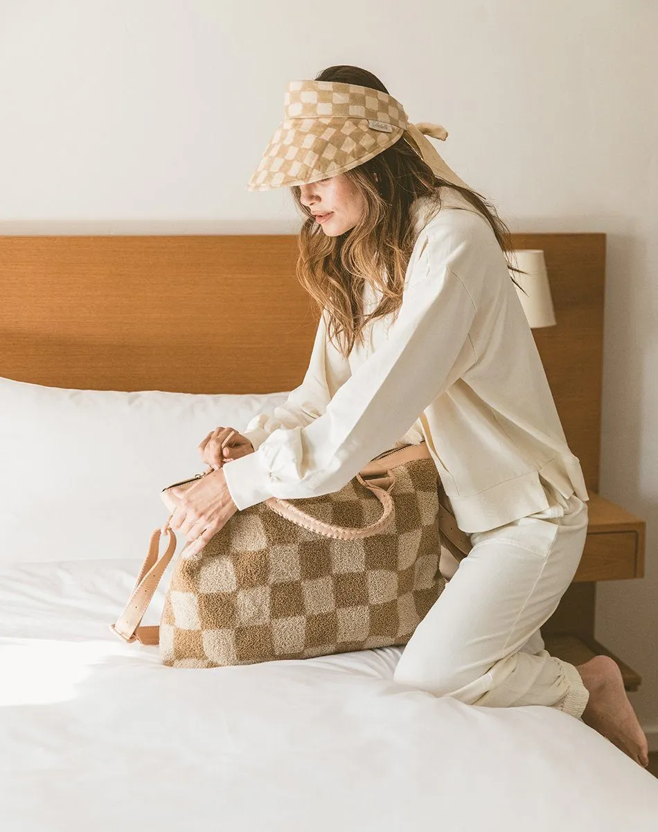 Weekender | Checkered Beige