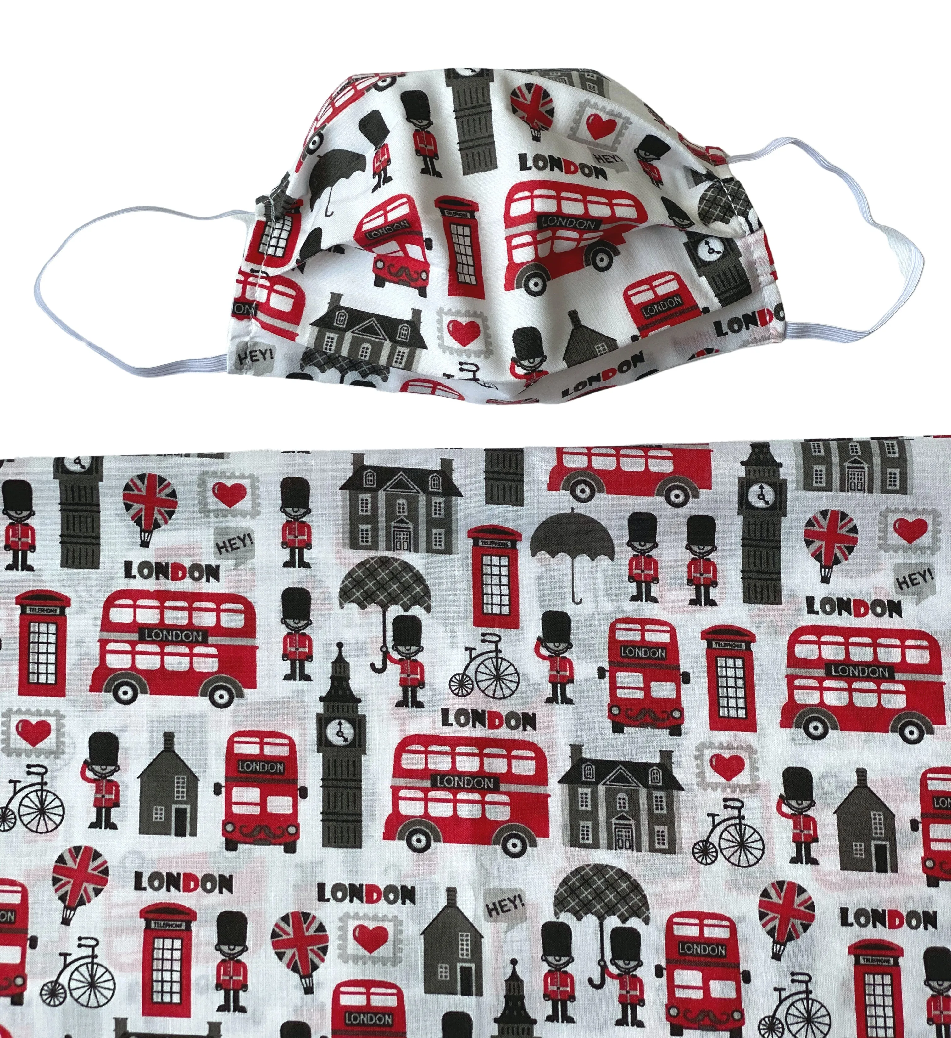 White London Theme Face Masks | Washable and Reusable Cotton