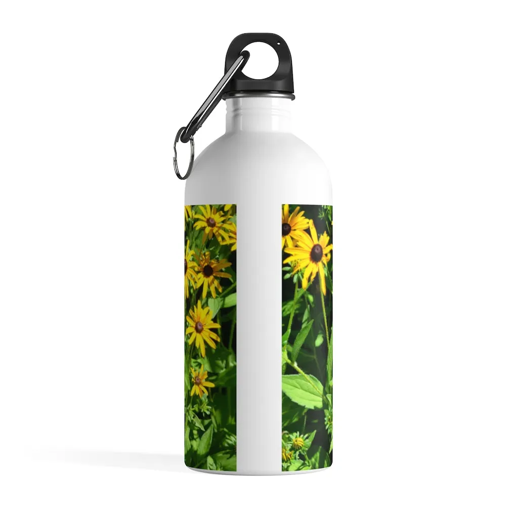 Yellow Flowers Stainless Steel Water Bottle