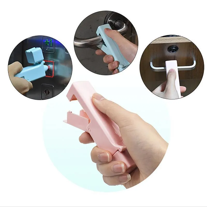 Zero Contact Tool Elevator Press Stick Reusable Popular Alcohol Disinfection Door Open Sticker Door Handle self & family Protection Equipment