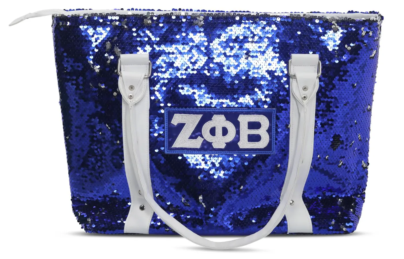 Zeta Phi Beta Sequin Tote Bag